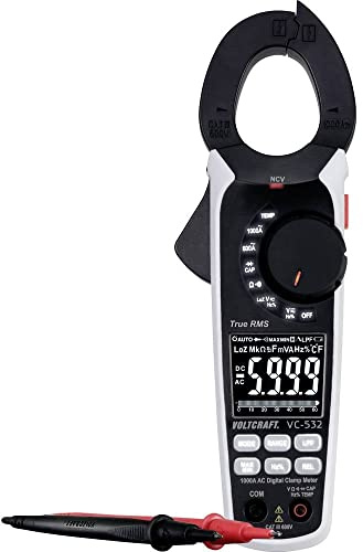 VOLTCRAFT VC-8466765 Strömtång digital CAT III 600 V Display (Beräkningar): 6000