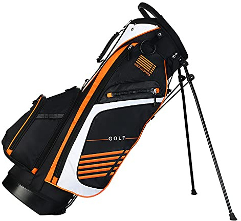 Golftasche mit 14-Wege-Teiler, Tragbare Golf Cartbag Standbag mit Wasserdichtem, Verschleißfestem, Strapazierfähigem Golf Stand Bag, Platzsparende Damen-Herren-Golftasche