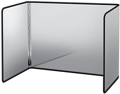 Tigerkinwit Faltbarer Spritzschutzwand 3 Seitiger Antihaftbeschichtung Spritzschutz Antihaft Ölspritzschutz Anti Splatter Schild für Gaskocher Herdplatte Bratpfanne und Friteuse(30x41x30cm)