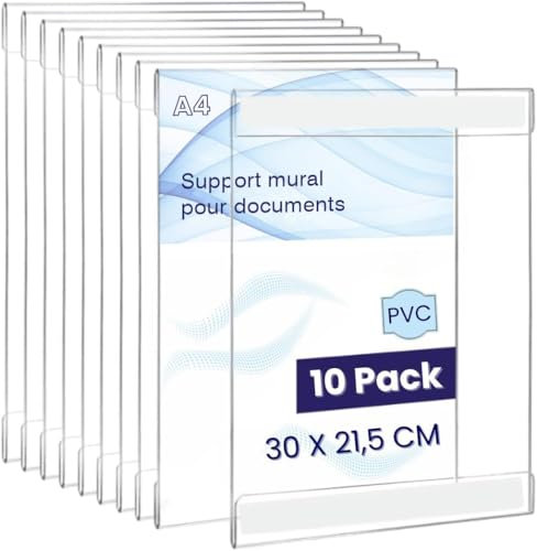 GOYAPRINT Supporto adesivo A4 verticali per poster e cartelli negozi ristoranti bar locali uffici