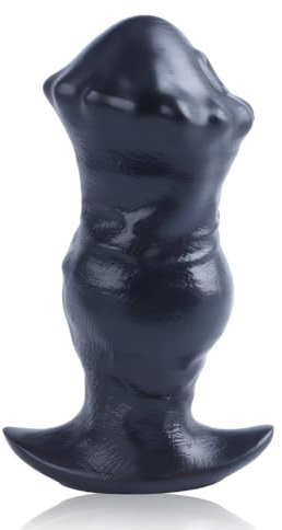 SXOVO Plug Anal Consolador Caballo Realista Consolador de Silicona Líquida Anal Grande Venas Negras Tapones Anales Estimulación de la Próstata Juguetes Sexuales para Mujeres Hombres y Parejas (M)