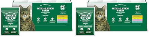 by Amazon Aliment Complet pour Chats Adultes, Sélection Mixte en Gelée, 4.8 kg, 48 Lot de 200g