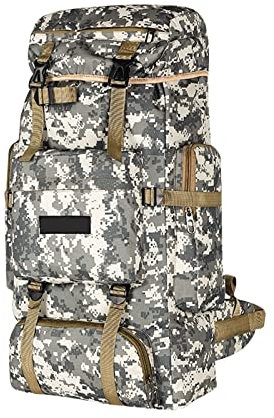 HSSMEUR Jagdrucksäcke, Outdoor-Rucksack mit großer Kapazität, militärischer taktischer Rucksack, Reise-Camping-Trekking-Wander-Klettertasche (E)
