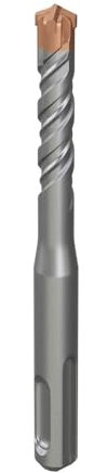 Maysay Punta per trapano a percussione SDS Plus, 10 x 110 mm, con 4 tagli in metallo duro, professionale, per pietra, cemento, legno, mattoni e piastrelle