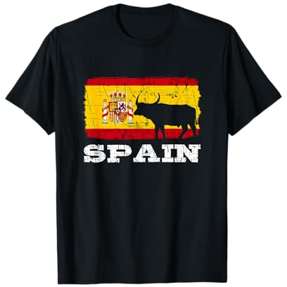 Camiseta España, Ropa española, Camisas de España para Mujer España Camiseta