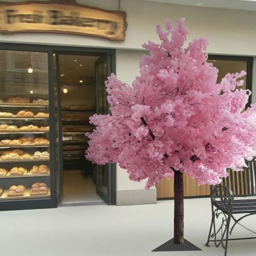 Albero Di Ciliegio Artificiale, Decorazione Di Fiori Di Seta Sakura Finti Fatti a Mano, Albero Di Fiori Artificiali per Ufficio, Matrimonio, Casa, Arredamento per Interni Ed Esterni 2.2×2.2m