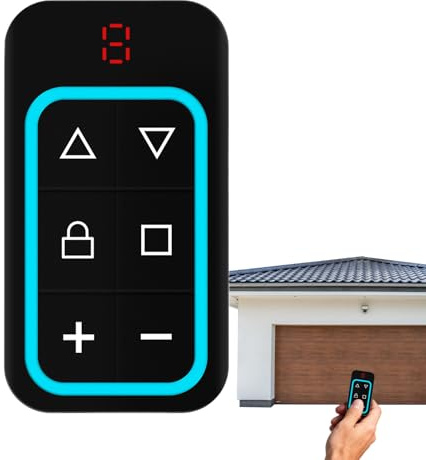 Telecomando per apertura garage | Trasmettitore remoto a 6 pulsanti, apriporta del cancello del garage, per casa all'aperto appartamento ingresso veicolo sicurezza proprietà