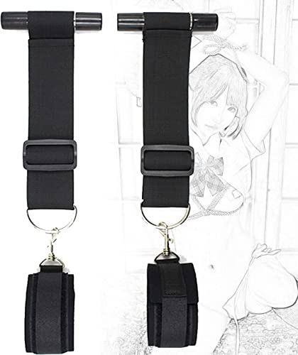 JiXGzAo Restricciones De Nailon For Puertas, Juego Bondage BDSM Con Esposas Y Anillos, Manos, Ajustables, SM, Juguetes Sexuales