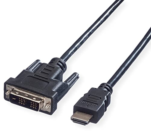 Value 11.99.5552 - Cable DVI M-HDMI M 5m, color negro