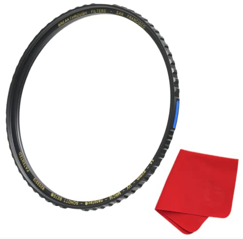 52mm X4 UV Filter For Camera Lenses - UV Protection Photography Filter with Lens Cloth - MRC16, SCHOTT B270, Nano Coatings, Ultra-Slim, Weather-Sealed by Breakthrough Photography