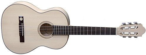GEWA chitarra da concerto, chitarra classica Pro Natura Silver - misura 3/4 (ca. 9-11 anni) - tavola armonica in abete massello - fondo/fasce in acero - colore naturale