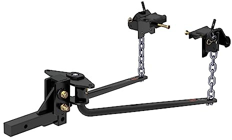 CURT 17052 MV Round Bar Weight Distribution Hitch, Up to 10,000 lbs., 2-Inch Shank
