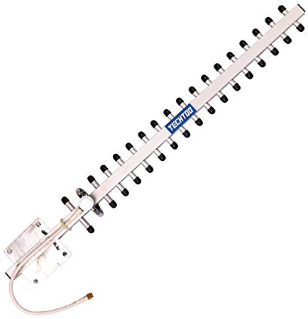 TECHTOO WiFi Antenna 2.4GHz 18dBi High Gain Yagi Directional Antenna Booster with RP-SMA Connector for Network Router/Reapter/USB Adapter/Extension Network PCI Card/Security Camera