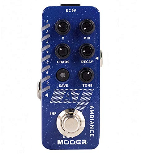 Mooer A7 Ambiance Reverb Pedal für Gitarre – mit 7 Hall Modi, Infinite Trails und Presets