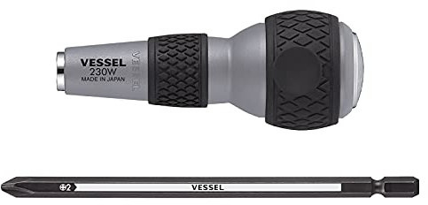 Vessel Ball Grip (Bit-Replaceable Tang-Thru Screwdriver) [No.230W-2] (Ph No.2) (Japan Import)