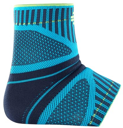 BAUERFEIND, 1 Sprunggelenk-Sportbandage, Zur Unterstützung des Fußgelenks beim Sport, Für Wettkampf und Training, Rechts und links tragbar, Gr. S, Rivera, 11419481260011