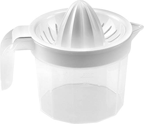 Multi-Purpose Plastic Manual Juicer with Measuring Jug 500ml (White)