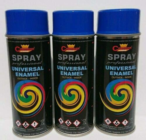 Sprühlack RAL Sprühfarbe Lackspray Spraydose 400ml - RAL 5010-3 Stück