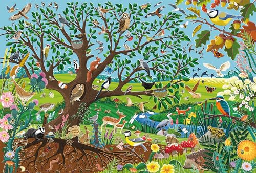 Schmidt 56573 Tiere im Garten Kinderpuzzle, 60 Teile