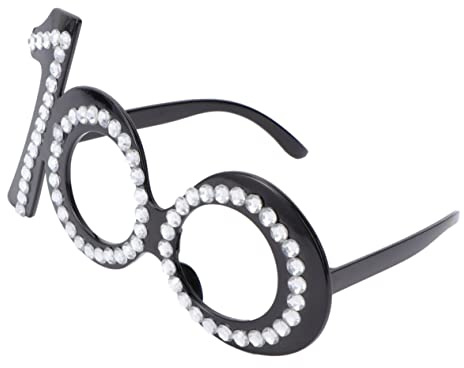 Parliky 1 Stück Brille Brille Herren Sonnen Glashalter 70 Jahrestag Partydekoration Feier Party Lustige Kostüm Sonnen Geburtstag Anzahl Mann