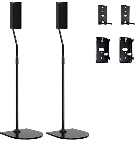 Height Adjustable UFS-20 Stand for Bose Speaker Stands, with Slideconnect Bracket, for Bose Surround Speakers, Surround 700, OmniJewel Lifestyle 650, CineMate GS Series II, for OmniJewel Floor Stand