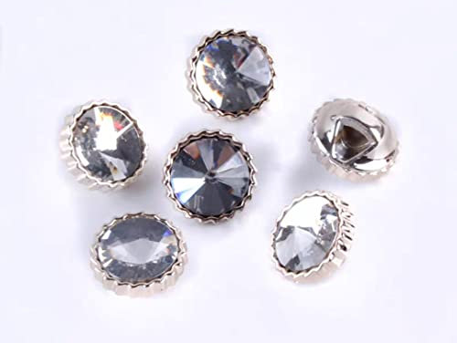 ANVALI Möbelnägel for Polstermöbel, Sofanägel, dekorative lila Strass-Harz-Nähknöpfe, 20 Stück – 12,5 mm, 1/2 (Color : B)