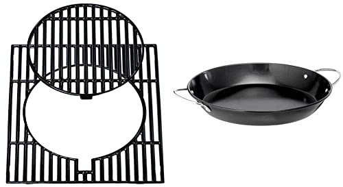Campingaz 2000031497 Grille modulaire culinaire mate Noir 39 x 2 x 43 cm & Culinary Modular 2000015104 Paella Gris/Noir 35,5 x 8,5 x 36,15 cm
