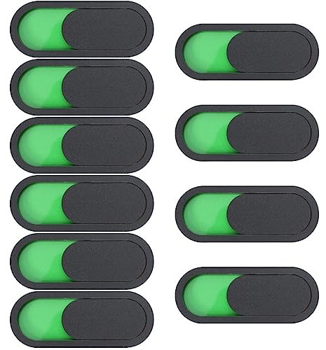 VILLCASE 10pcs Sliding Privacy Door Sign, Blank Vacant Occupied Door Sign, Do Not Disturb Indicator Slider for Office Restroom Bedroom, 3.93 x 1.57 inch, Black