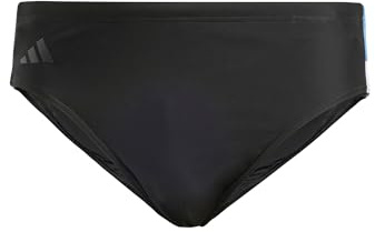 adidas Uomo Colorblock Swim Trunks, Black/Bright Royal/White, XS Short