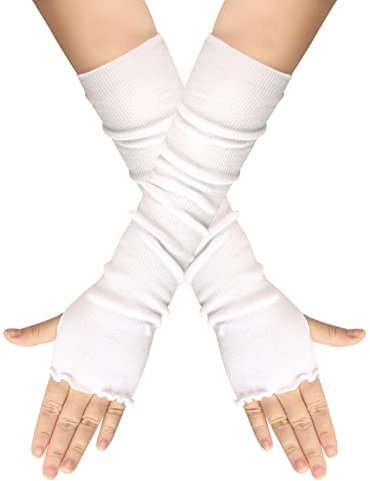 Lange Armstulpen für Damen Winter Armstulpen Warm Lange Mädchen Handschuhe Handstulpen gestrickte Armstulpen Winter Armwärmer