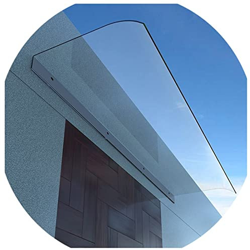 Front Door Canopy Outdoor Awning Porch Canopy Outdoor Awning Patio awnings Outdoor Awning 40x80cm 40x120cm Front Door Canopy, Window Rain Shelter Cover, with Multi-Wall Sheets, for Back Door, Porch,