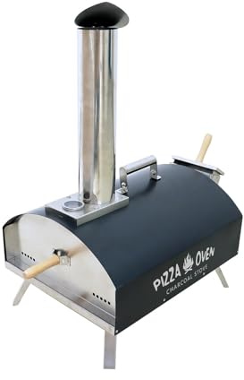 Pizzaofen mit Holzpellet – tragbarer 12-Zoll-Pizzaofen for den Außenbereich, Pizzamaker for den Holz- und Steinofen, Pizzaofengrill for die Arbeitsplatte, Pizzakocher for die Außenküche