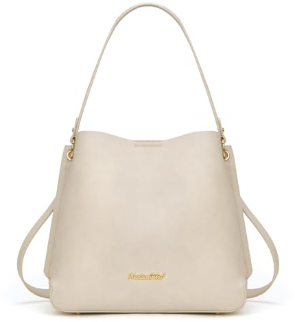 Montana West Hobo Bags for Women Medium Shoulder Purse Casual Bucket Top Handle Handbag with Detachable Crossbody Strap, MWC-584BG