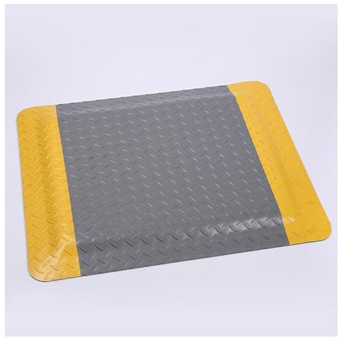 Anti-Ermüdungsmatte, Ermüdungsschutzmatte, weiche Arbeitsmatte, ergonomische Arbeitsplatzmatte, gerippte, rutschfeste und dämpfende Oberfläche, in vielen Größen erhältlich(Grey,80x170cm/31.4x67in)