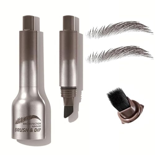 2 Stück Brauenbürste Brow Lifting Set, 3D Augenbrauenstift, Schnell Trocknend, Wasserfest, Natürliche und Lang Anhaltende (02#TAUPE)