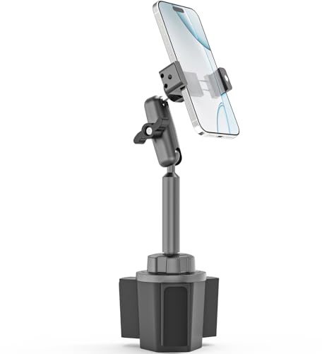 Charchendo Getränkehalter Handyhalterung für Sofa mit verstellbarem, stoßfestem Metallarm, Handy-Halterung aus Metall, passend für 16, 15, 14, 13, 12 Pro Plus Max Mini und 10,2–17,8 cm Handys mit