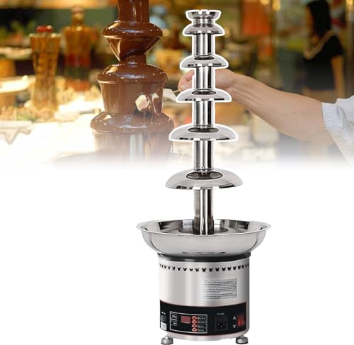 Macchina per fontana di cioccolato, grande capacità, 4/5/6 livelli con controllo della temperatura, set per fonduta per feste, matrimoni e buffet