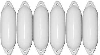 Lot de 6 pare-battages Majoni Star pour bateau - Différentes tailles et couleurs