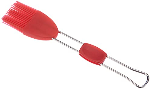Dr. Oetker Flexxibel Pincel de Cocina para Pastelería y Aliños, Silicona resistente desde -40ºC a 230ºC, Mango de Acero Inoxidable, Color Rojo, 210x37x15 mm, 1 ud.