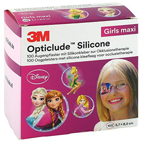 OPTICLUDE 3M Silicone Disney Girls maxi 5,7x8 cm