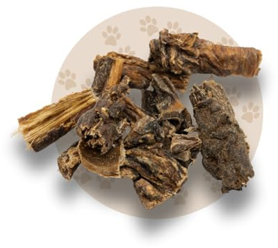Rinderpansen in 4-10cm getrockneter Pansen Kausnack Hundefutter Hund Snack Hundesnack (1KG)