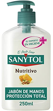 Sanytol con Protección Total Contra Agentes Externos, Jabón de Manos Nutritivo, Dosificador de 250 Ml