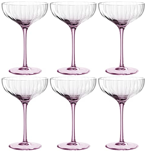 LEONARDO HOME 022380 POESIA Lot de 6 coupes à champagne Rose 260 ml
