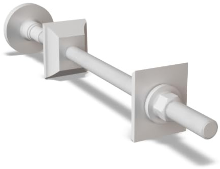 UK Radiators Wall Stay Bracket for Radiator - Brass Column Radiator Support | White Finish - Solid Brass 260mm Wall Stay - Sturdy Support Bracket for Radiators, Easy Installation