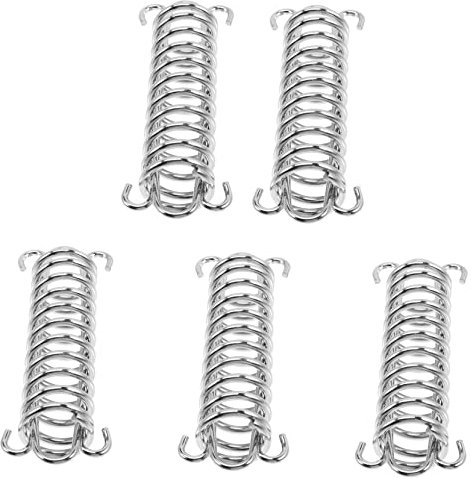 Toddmomy 5stücke Edelstahl Seilschnallen Zeltschnurspanner Zeltseilspanner Zeltfederschnalle Markisenseilspanner Campingseilspanner Tragbare Seilschnalle Praktische Federschnalle Befestigun