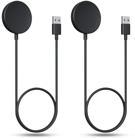 2Pack Galaxy Watch Ladestation für Samsung Galaxy Watch Ultra/Watch 7/6/Watch 6 Classic/Watch 5/5 Pro/Watch 4/3/Active 2, Smartwatch Ladekabel für Samsung Watch Ladegerät Wireless Galaxy Watch Charger