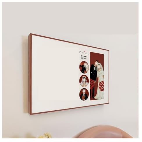 QHZYMX Cache Tableau Electrique decoratif Couvercle De Boîte De Disjoncteur Personnalisé Décoratif pour Mur, Panneau D'accès pour Cacher Le Couvercle du Panneau Électrique Laid(Dark Brown,50x35cm)