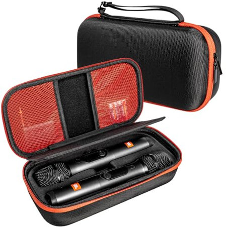 Custodia in EVA per microfono,microfono da trasporto,con interni separati,per microfono wireless JBL PartyBox/SENNHEISER,microfoni ricaricabili,borsa da viaggio,copertura protettiva,borsa da trasporto