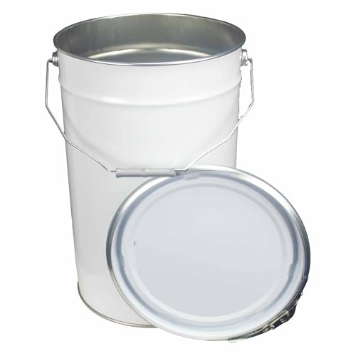 ITP Packaging 25 Litre Metal Tin Pail Bucket Drum Tub
