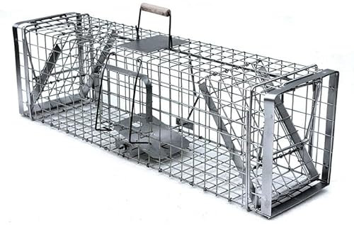 Falle Marderfalle Katzenfalle Fuchsfalle Biberfalle Tierfalle Kastenfalle Waschbärfalle 2 Türen 102x26x30 cm Mit Extra Köder